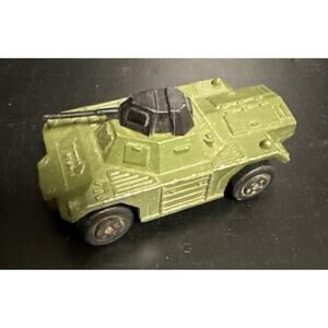 Matchbox Army Tank Green Weasel Rolamatics NO 73 Lesney England Diecast